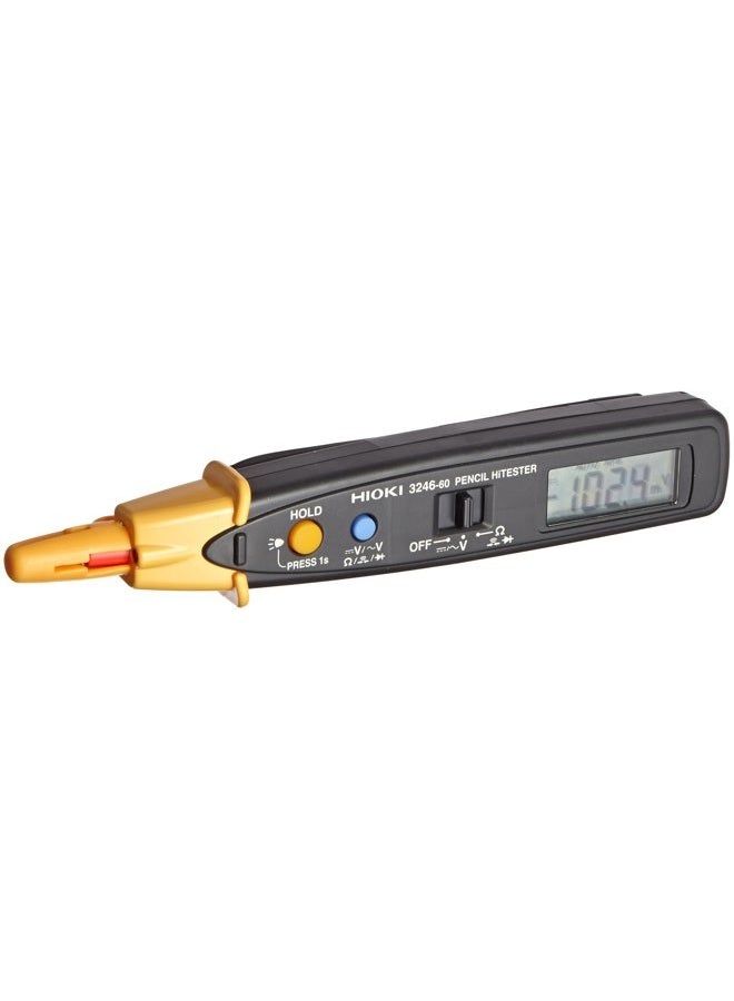 3246-60 HiTester Pen-Sized Digital Multimeter with Flashlight, 42 Megaohms, 600V