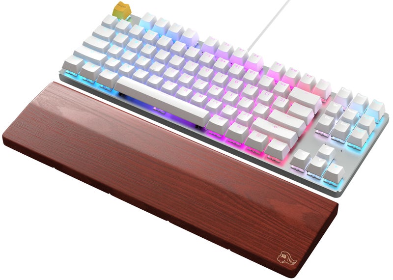 Glorious TKL Wrist Rest - Brown Wooden Wrist Rest - Mechanical Keyboard Wood Ergonomic Palm Rest - 14x4 inches/19mm Thick (GV-87-BROWN) - Image 5