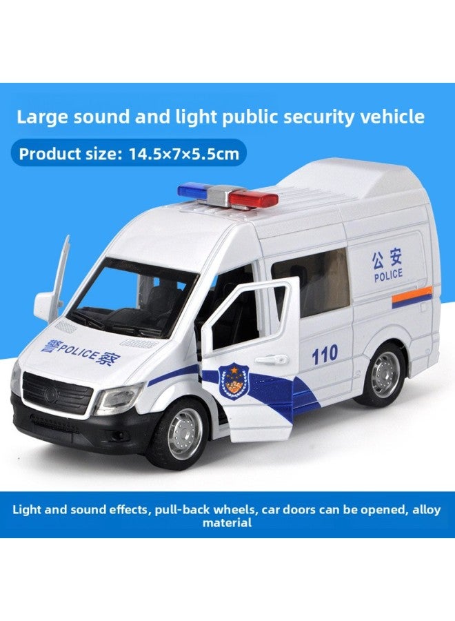 Children's Toy Van Alloy Ambulance Fire Special Police Car Model Boy Back To A Generation Of Postage 