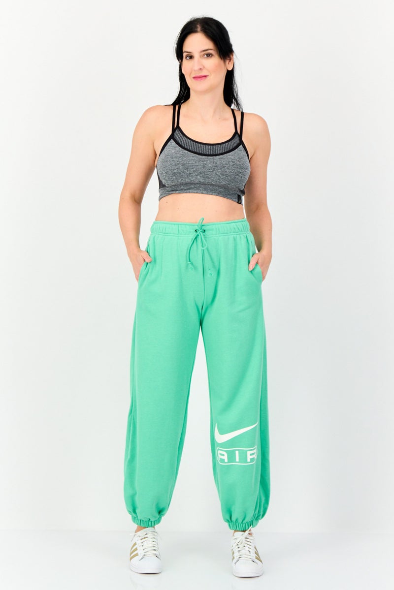 Nike Women Standard Fit Training Sweatpants, Green - Image 4