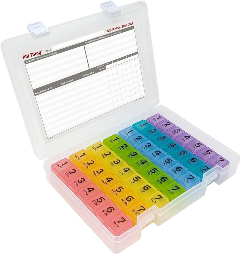 Weekly Pill Box Organizer for Adults