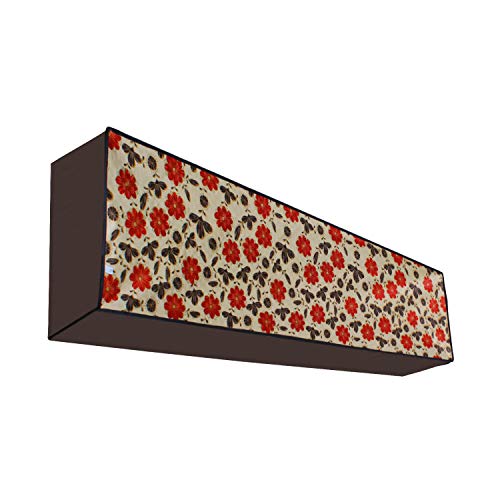 Lithara Waterproof Printed AC Cover for Split AC 1 Ton Indoor Unit | All Weather Cover | Elastic Stretchable | (Design50 Multicolor) - Image 1