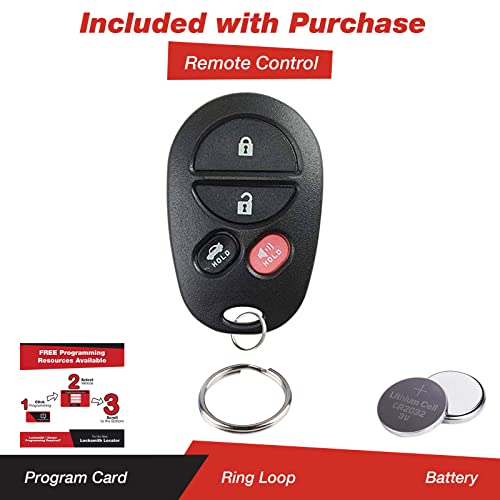 KeylessOption Keyless Entry Remote Control Fob Uncut Car Key for GQ43VT20T - Image 2