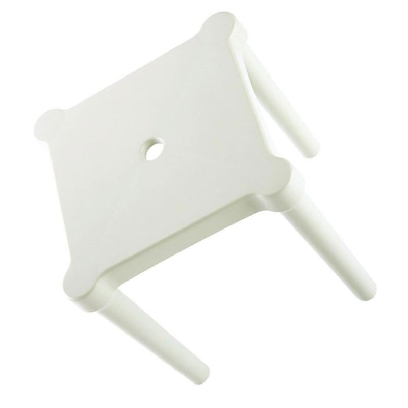 Thick Frosted Plastic Stool Portable Small Chair White Non Slip Detachable Low Seat For Home And Camping Use - Image 2