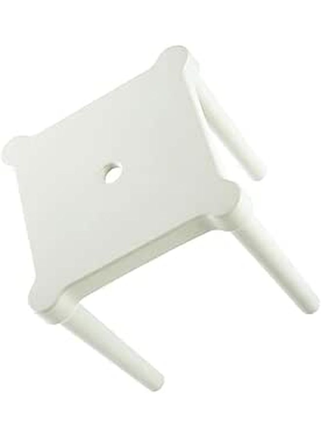 Thick Frosted Plastic Stool Portable Small Chair White Non Slip Detachable Low Seat For Home And Camping Use - Image 1