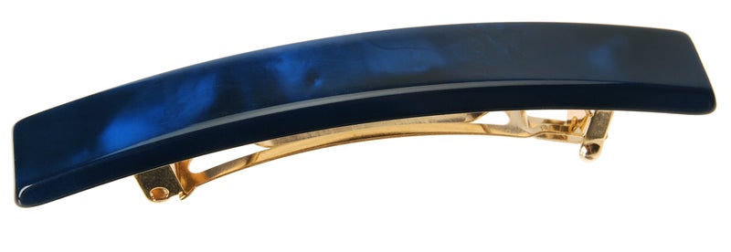 France Luxe Small Luxury Rectangle Barrette - Nacro Ocean - Image 1