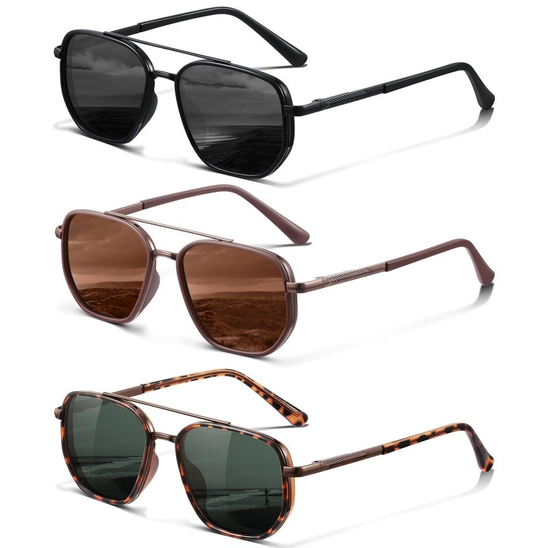 KUGUAOK Polarized Aviator Sunglasses for Women Men Small Frame UV Protection Tangle Free Sun Glasses Vintage Trendy Shades - Image 1