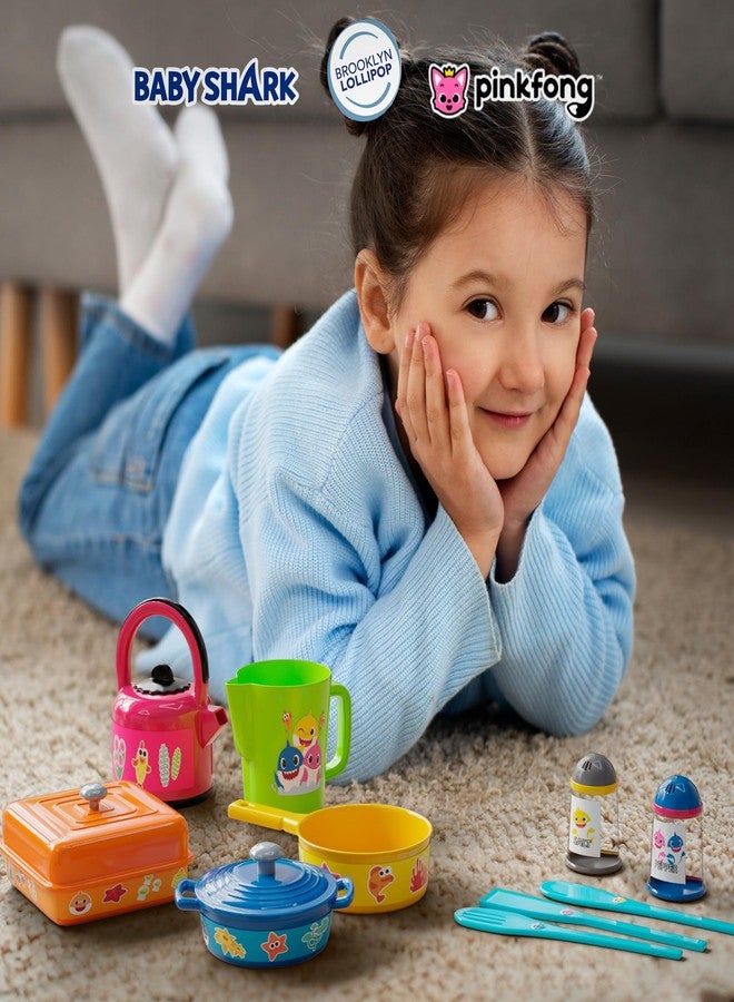 Lollipop مجموعة مغامرة الطبخ لولي بوب بيبي شارك: مطبخ للعب مع أواني، مقالي، أدوات، كوب قياس، غلاية شاي، ملح، وفلفل - مجموعة مطبخ رائعة للأطفال - Image 2