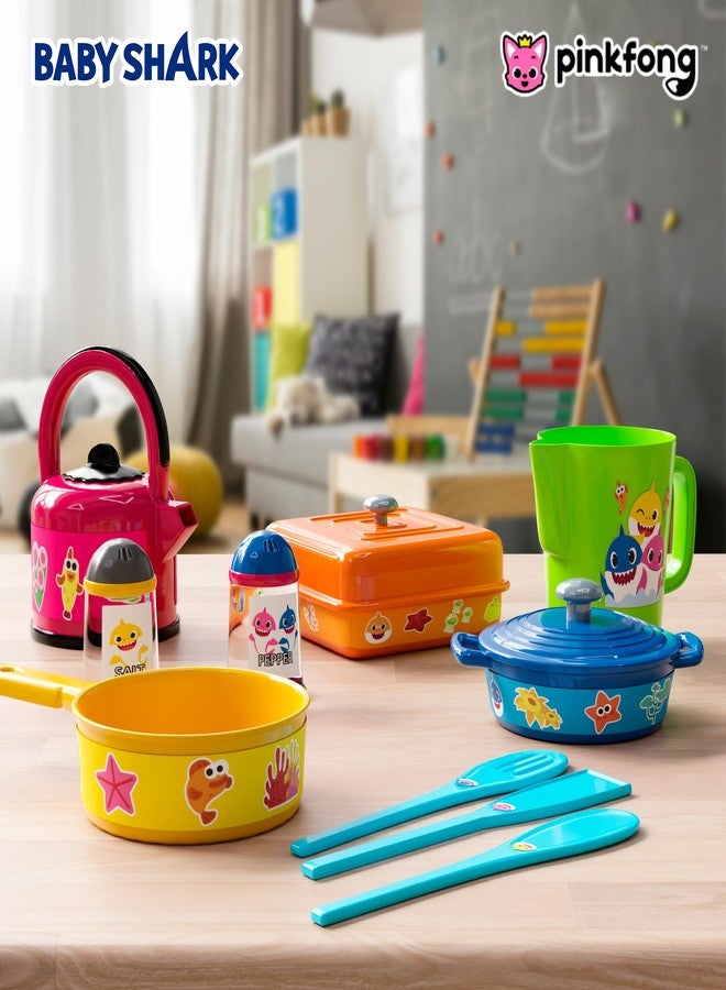 Lollipop مجموعة مغامرة الطبخ لولي بوب بيبي شارك: مطبخ للعب مع أواني، مقالي، أدوات، كوب قياس، غلاية شاي، ملح، وفلفل - مجموعة مطبخ رائعة للأطفال - Image 3