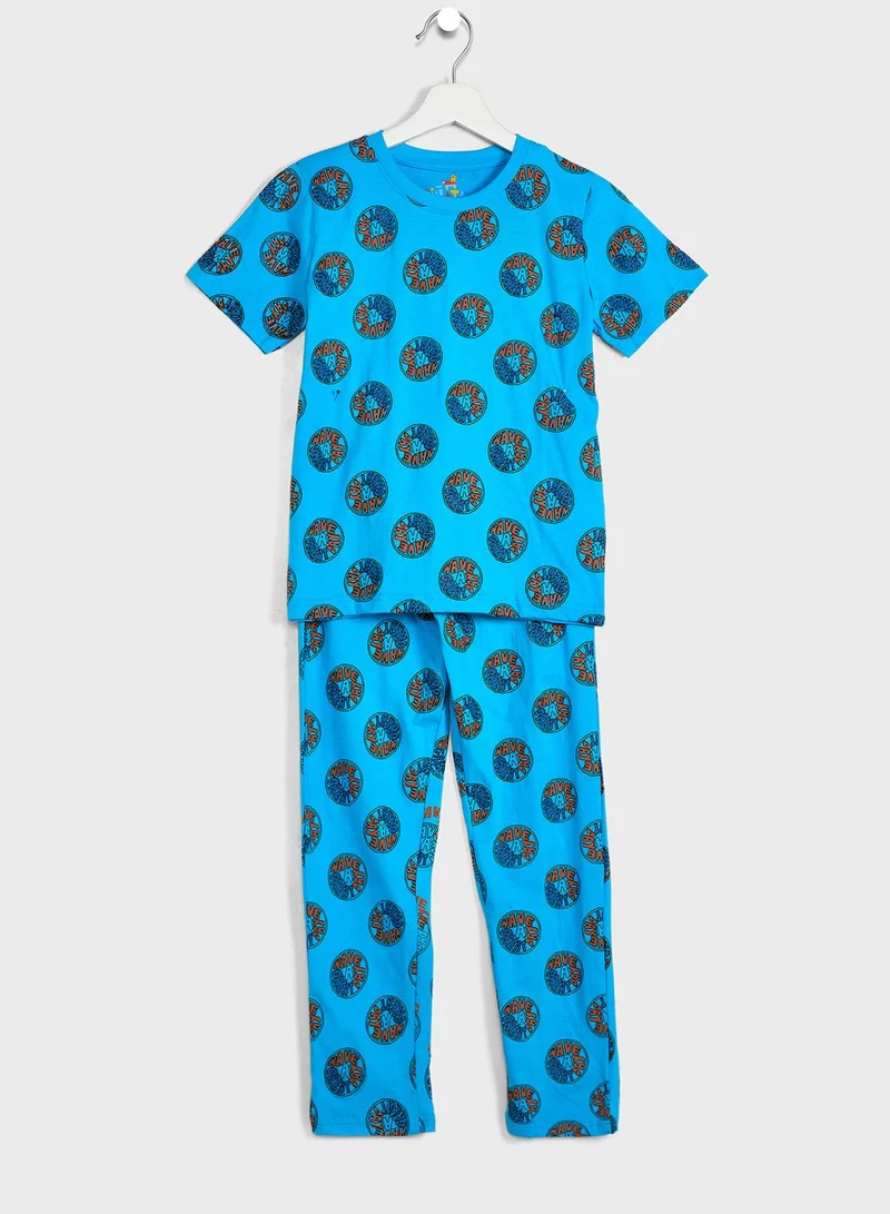 Pinata Girls T-Shirts & Pyjama Nightwear Set