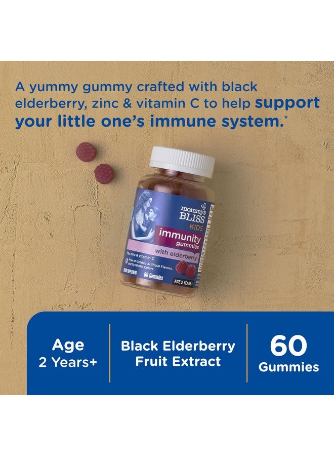 Mommy's Bliss Kids Elderberry Gummies, Supports Immunity with Black Elderberry, Zinc & Vitamin C, Gluten Free & Vegan, Age 2 Years+ (60 Count) - Image 3