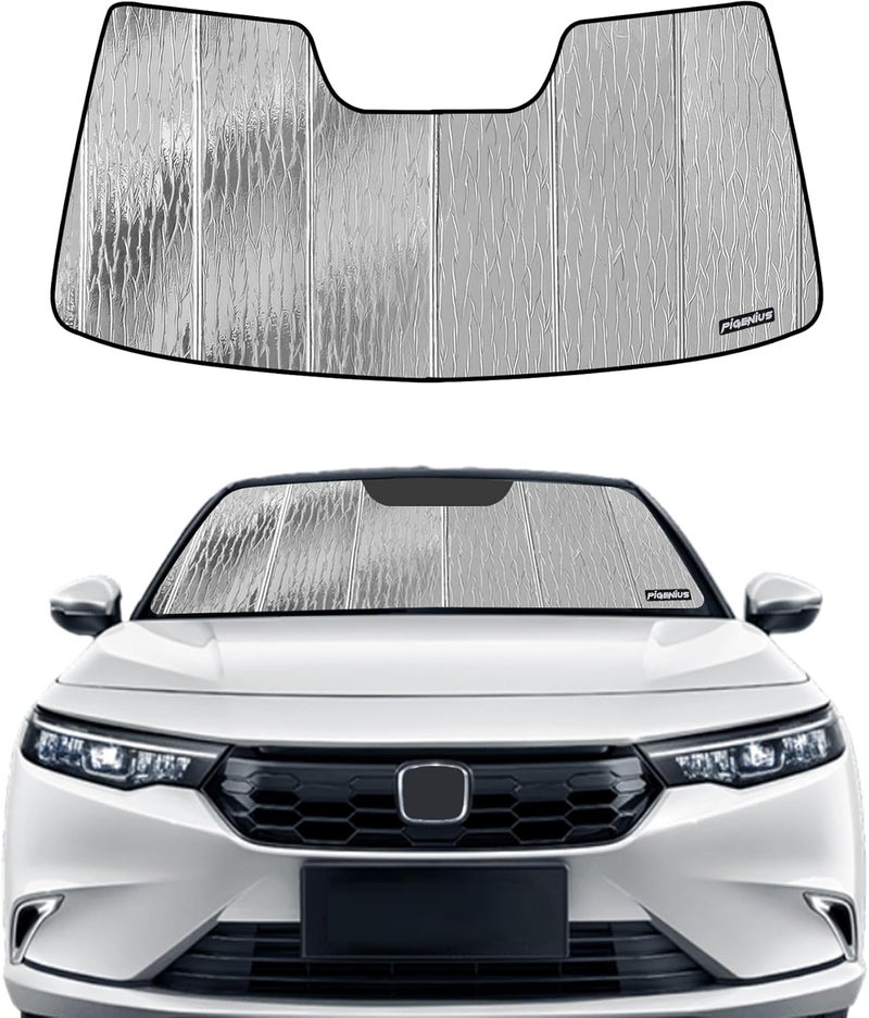 Pigenius Front Windshield Sun Shade for Honda Accord Sedan (2018-2022) - Premium Folding Sunshade - Image 1