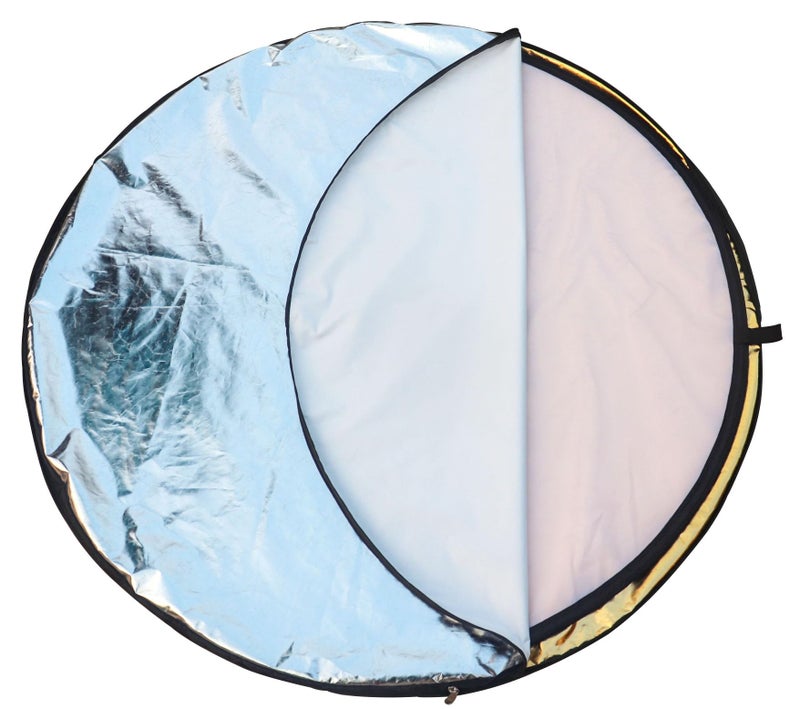 Homecute 5 in 1 Photography Collapsible Multi-Disc Light Reflector Translucent, Silver, Gold, White and Black with Carry Bag, for Indoor- Outdoor Photo Video Studio Shooting Purpose. (Circle) - Image 5