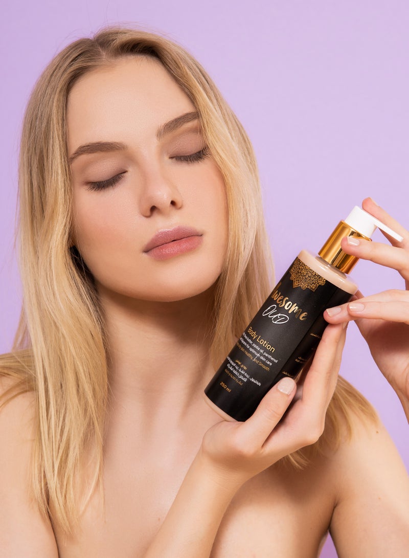 أوسم اوسوم بادي لوشن عود 250 مل +سائل استحمام + شنطة ميكاب - Image 3