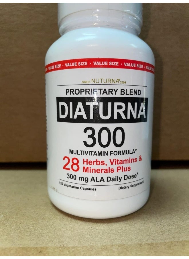 Nuturna 28 Vitamins Minerals Herbs Diabetic Support Formula Supplement with 300mg Alpha Lipoic Acid for Men and Women - Image 3