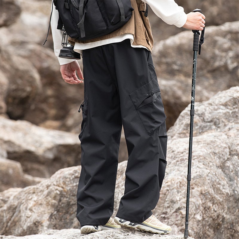 Crock Pants Men'S Loose Straight Mountaineering American Style Charge Pants Women'S Autumn Fashion Brand Outdoor Waterproof Men'S Casual Pants - Image 5