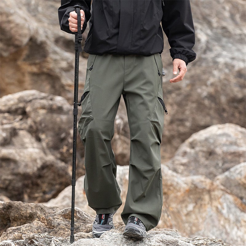 Crock Pants Men'S Loose Straight Mountaineering American Style Charge Pants Women'S Autumn Fashion Brand Outdoor Waterproof Men'S Casual Pants - Image 1