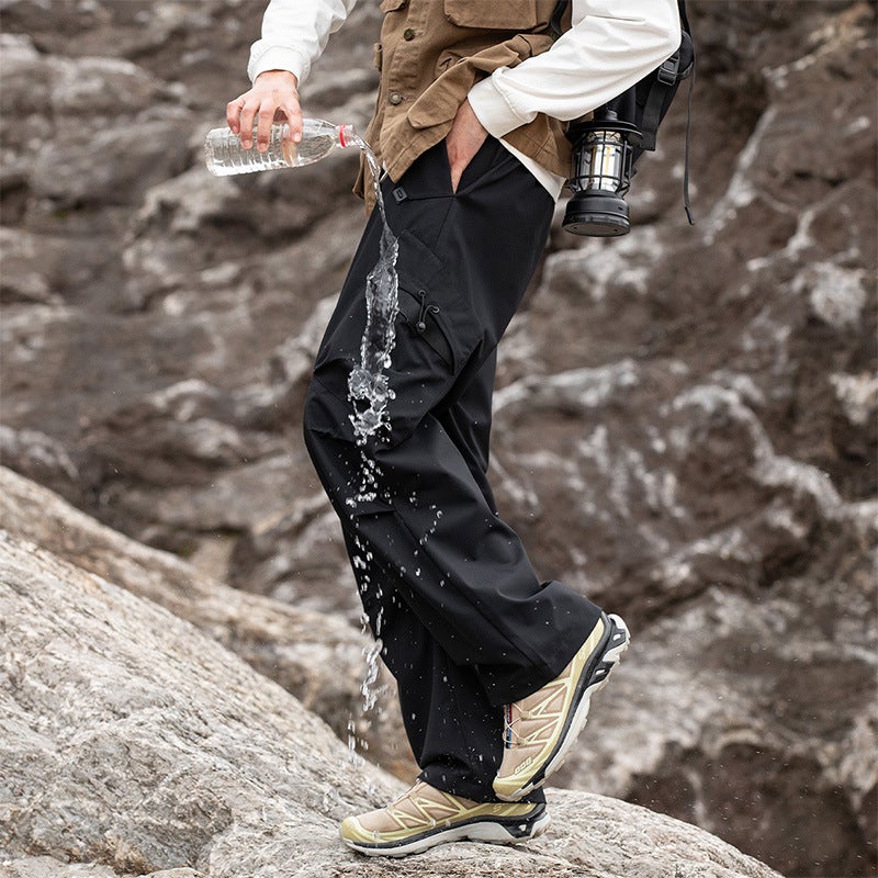 Crock Pants Men'S Loose Straight Mountaineering American Style Charge Pants Women'S Autumn Fashion Brand Outdoor Waterproof Men'S Casual Pants - Image 4