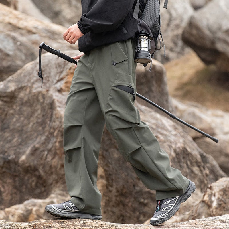 Crock Pants Men'S Loose Straight Mountaineering American Style Charge Pants Women'S Autumn Fashion Brand Outdoor Waterproof Men'S Casual Pants - Image 3