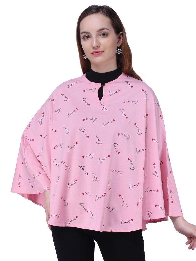 Warhammer 7 in 1 Nursing Cover for Breastfeeding Mother and Breastfeeding Cover for Mother (Lovely Pink) - Image 3