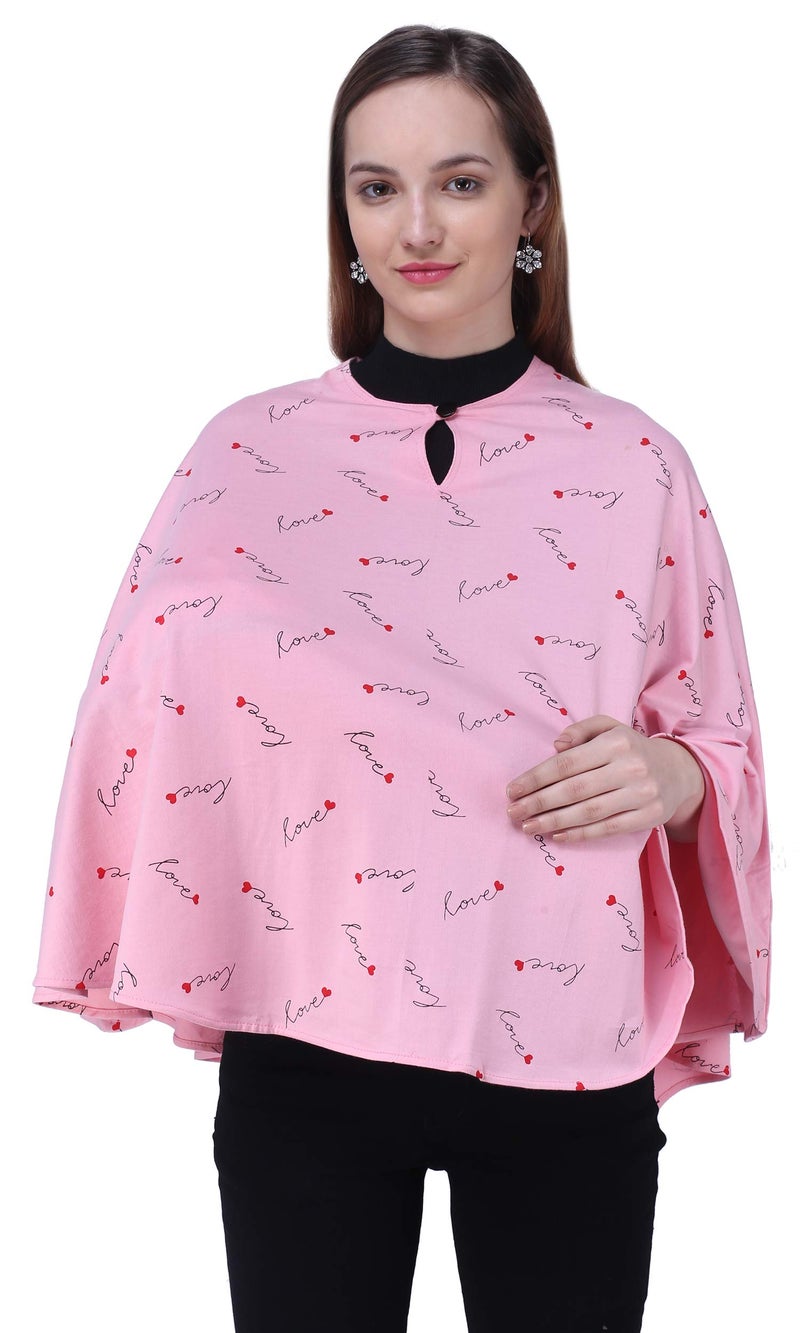 Warhammer 7 in 1 Nursing Cover for Breastfeeding Mother and Breastfeeding Cover for Mother (Lovely Pink) - Image 2