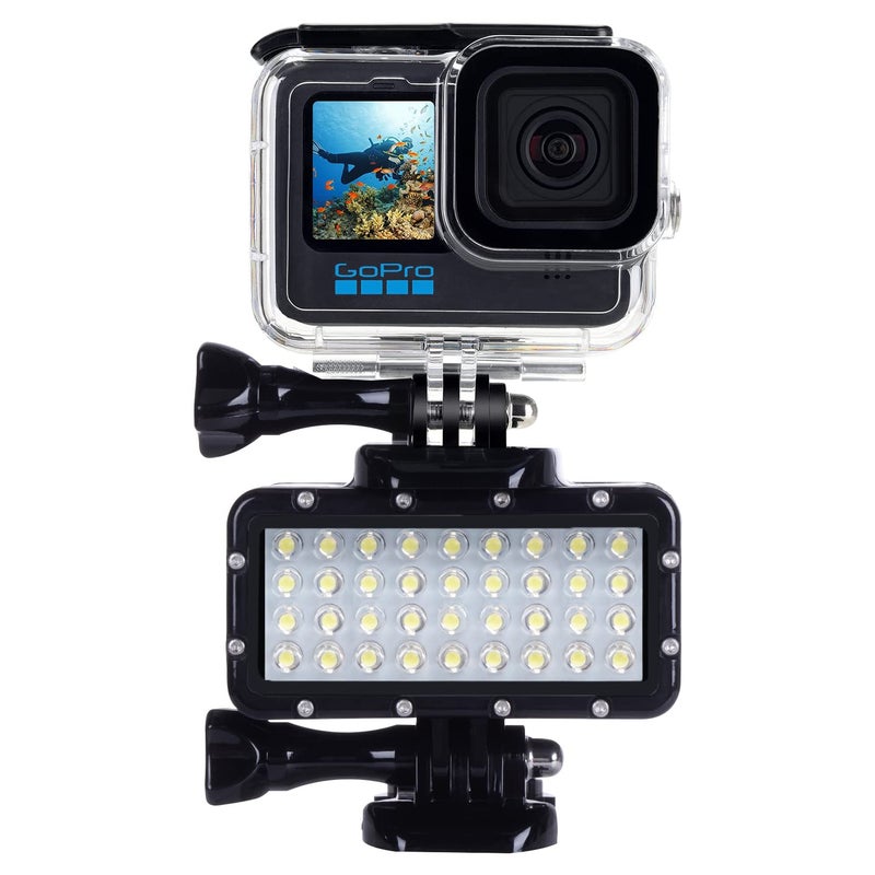 Suptig Diving Light High Power Dimmable Waterproof LED Video Light Fill Night Light Diving Underwater Light Waterproof 147ft for Gopro Hero 13/Hero 12/11/10/9/8/7/6/5/5S/4/3+ More Action Cam - Image 3