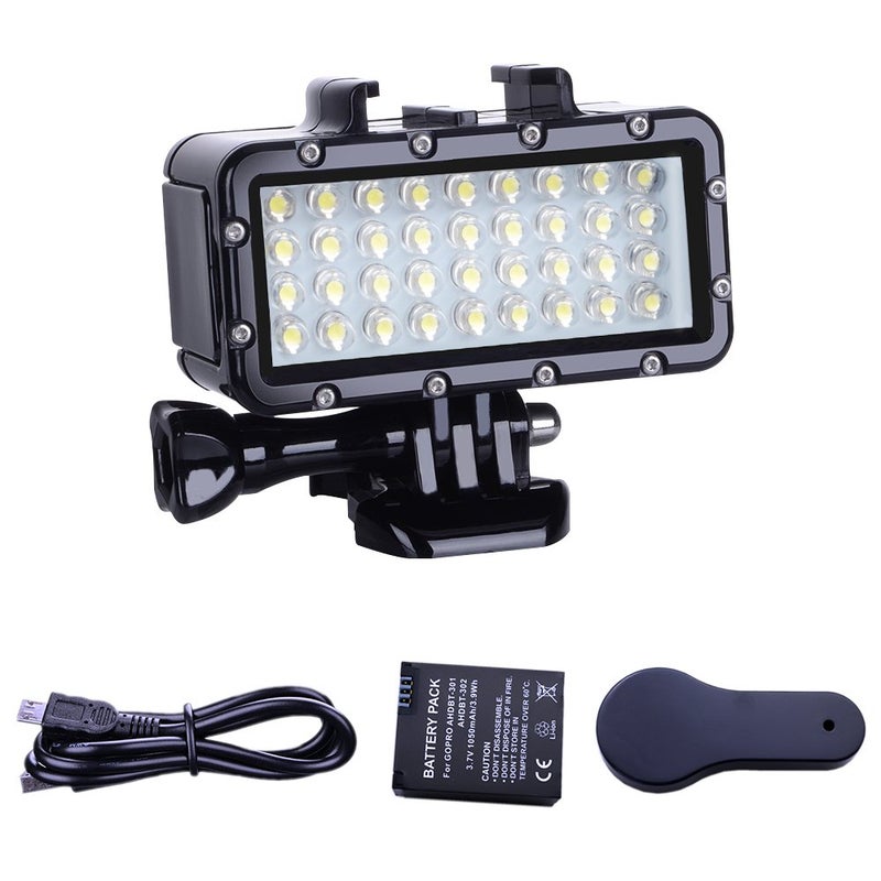 Suptig Diving Light High Power Dimmable Waterproof LED Video Light Fill Night Light Diving Underwater Light Waterproof 147ft for Gopro Hero 13/Hero 12/11/10/9/8/7/6/5/5S/4/3+ More Action Cam - Image 1