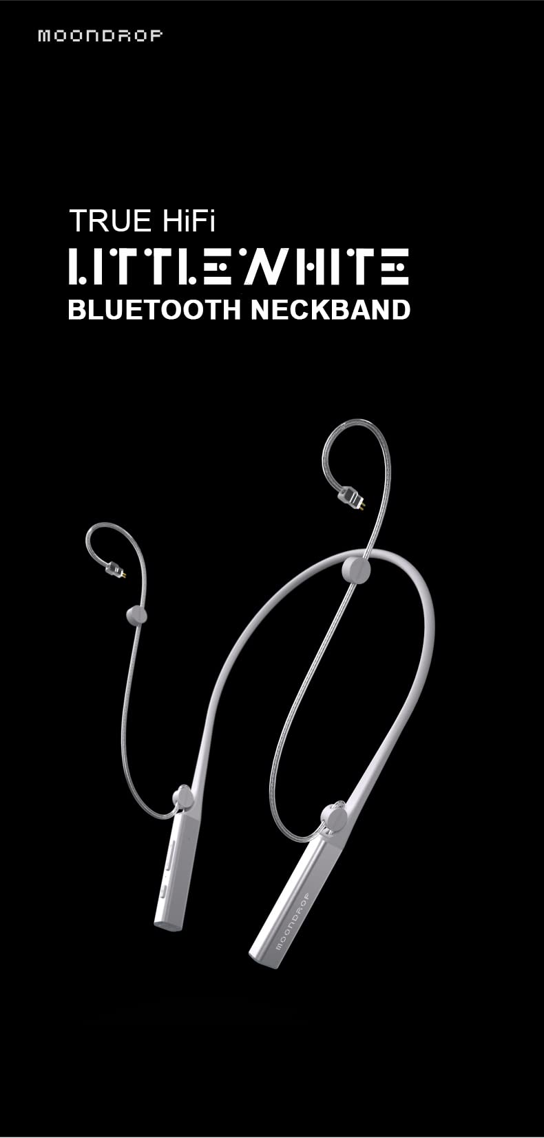Moondrop Littlewhite Neckband Bluetooth Cable Earphones Bluetooth 5.2 Type-C Headphone Support Aptx Kato/B2/Starfield Earbuds - Image 2