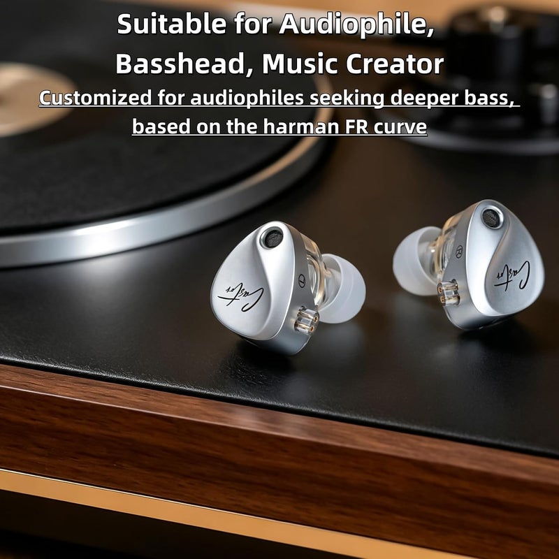 KZ Castor IEM, KZ Harman Edition in Ear Monitors with Dual Dynamic Drivers,IEM Earphones,Tunable Wired Earbuds with 2dd Drivers,Adjusting Switch,Noise-isolating With Detachable IEM Cable(Bass Version) - Image 5