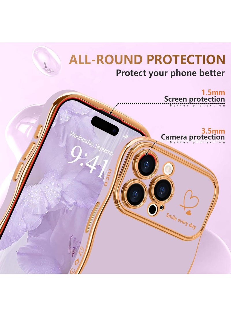 Y&D Suitable For Iphone 11 Pro Electroplated Love Large Window Wave Drop Resistant Phone Case - Image 4