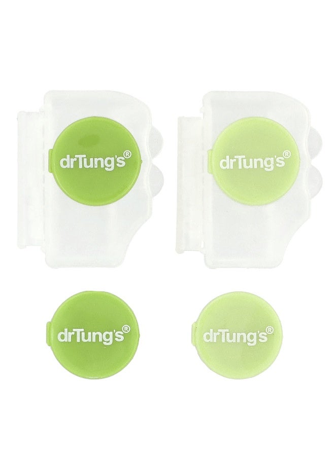 drTung's Dr. Tung's, Snap-On Toothbrush Protection, Fresh Lime, 4 Count  - Image 3
