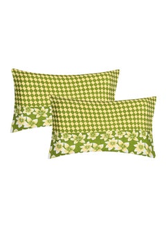 Status Contract Spring Summer Collection-Cotton Rich Double Bedsheet with 2 Pillow Covers for Bed Room, Home, Hotel-120 GSM, Green, 210 X 215 Cm  - Image 4