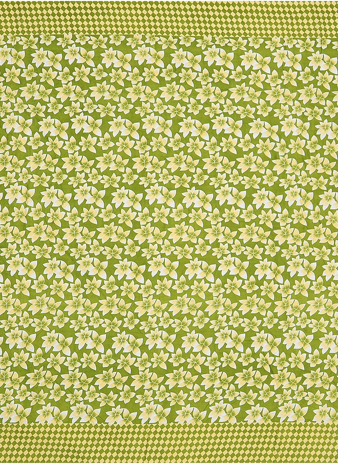 Status Contract Spring Summer Collection-Cotton Rich Double Bedsheet with 2 Pillow Covers for Bed Room, Home, Hotel-120 GSM, Green, 210 X 215 Cm  - Image 3