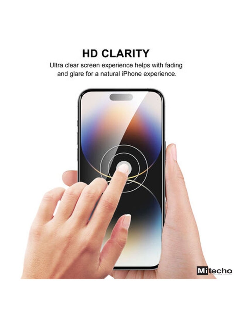 Mi Techo Clear Magnet Case TPU and Tempered Glass Screen Protector and Camera Lens Combo For iPhone 15 Plus - Image 4