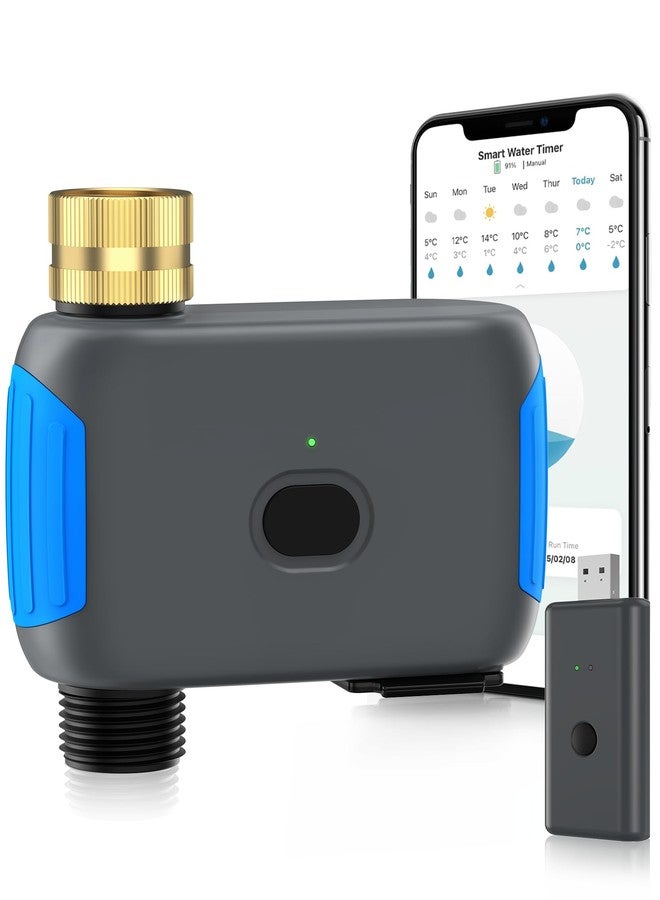 Smartale WiFi Sprinkler Timer, Smart Bluetooth Hose Timer, Programmable Automatic Irrigation System with Remote APP, Compatible with Alexa Google, Watering for Outdoor Garden Yard Lawn, 1 Outlet - Image 1