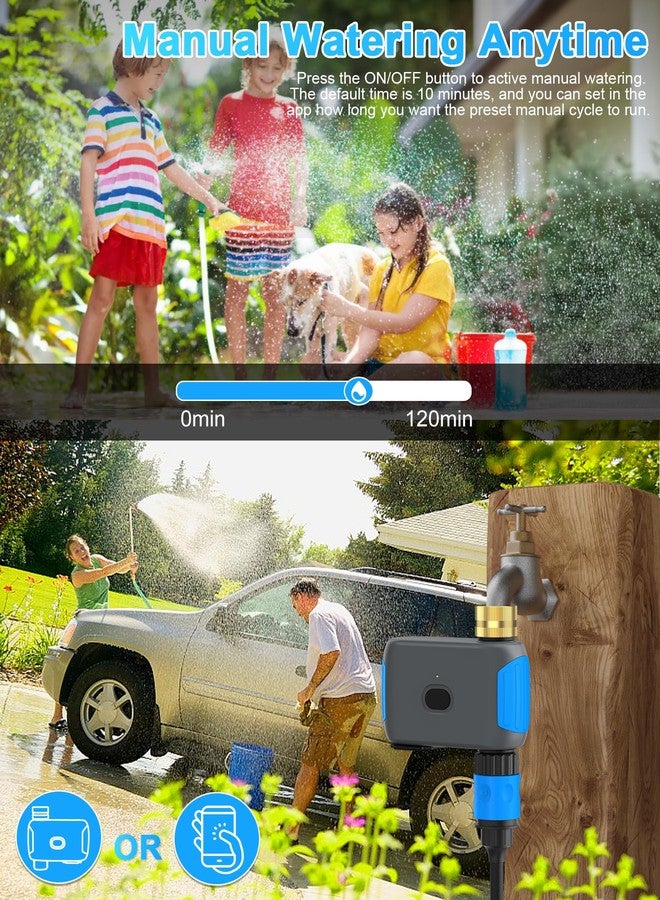 Smartale WiFi Sprinkler Timer, Smart Bluetooth Hose Timer, Programmable Automatic Irrigation System with Remote APP, Compatible with Alexa Google, Watering for Outdoor Garden Yard Lawn, 1 Outlet - Image 5