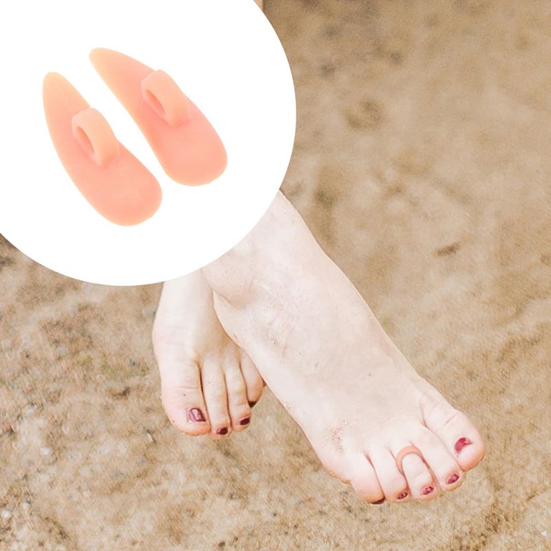 Bunion Splints Corrector Pads 4 Pcs Skin Color Hallux Valgus Relief Tool for Women and Men - Image 4