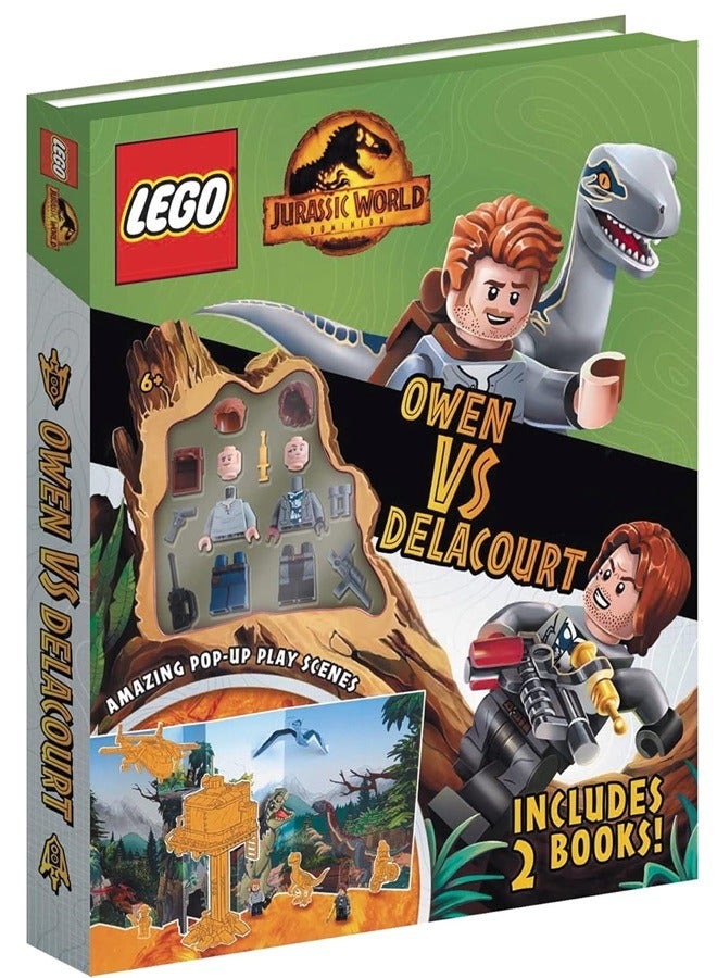 LEGO R Jurassic World TM Owen vs Delacourt Includes Owen and Delacourt LEGO R minifigures 
