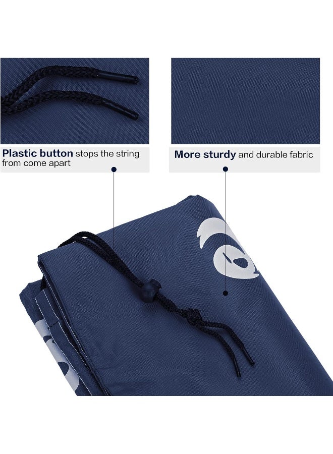 HOMEST 2 Pack XL Wash Me Travel Laundry Bag Dirty Garments Organizer Large Enough to Hold 4 Loads of Clothes Easy Fit a Hamper or Clothing Basket Azure and Blue - Image 5