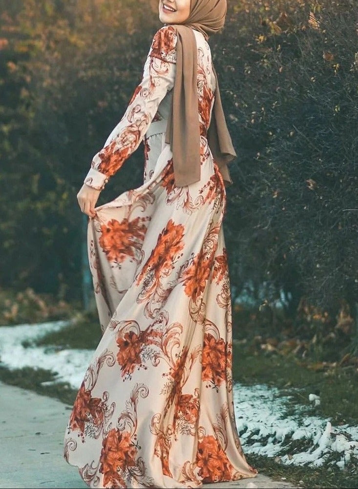 NIBEMINENT فستان ضيق موضة بأربطة رقبة مطبوع بتقنية رقمية لملابس النساء ربيع صيف - Image 1