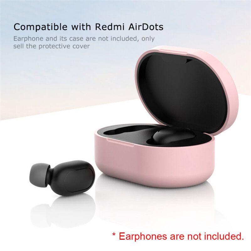 Wireless Earbuds Silicone Cover: 1 Pink Scratch Resistant Impact Protective Case - Charging Port Accessible Lightweight Easy Cleaning Cover for Wireless Earbuds Charging Compartments - Image 1