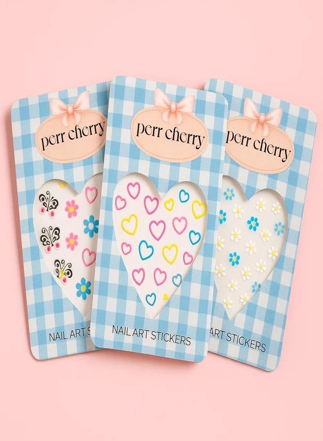 Perr Cherry 10 Piece Organic Makeup Nail Art Kit for Kids, Preteens & Teen Girls | Non-Toxic, Cruelty-Free & Vegan Nail Art for Girls (Assorted Colours) - Image 5