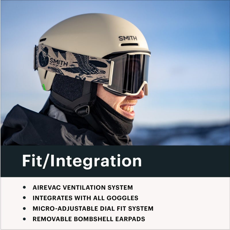 Smith Rodeo Snow Helmet â€“ Adult Ski & Snowboard Helmet with MIPS Technology, Adjustable Fit, Ear Padding & Ventilation â€“ Head Protection for Men & Women â€“ Matte Chalk, XL - Image 5