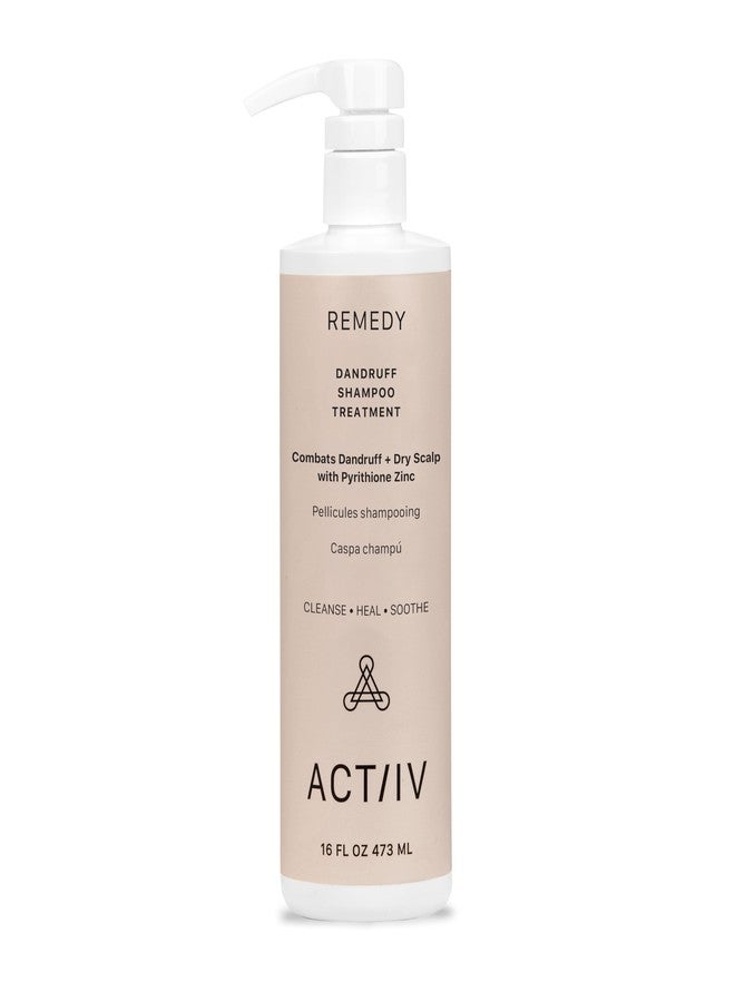 ACTIIV Remedy Dandruff Shampoo Treatment | Relieves Dryness & Flakes, Soothes Scalp Irritation, Supports Healthy Hair & Scalp, Plant-Based, Color-Safe, Vegan, All Hair Types, 16 fl. oz - Image 1