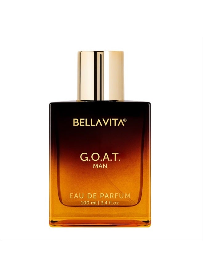 Bella Vita Luxury G.O.A.T. Men's Eau De Parfum (3.4 fl. oz.) | Perfume for Men with Bergamot, Lavender & Patchouli | Woody & Oriental | Refreshing: Ideal for Sports & Gym Enthusiasts | Long-Lasting & Cruelty-Free - Image 1