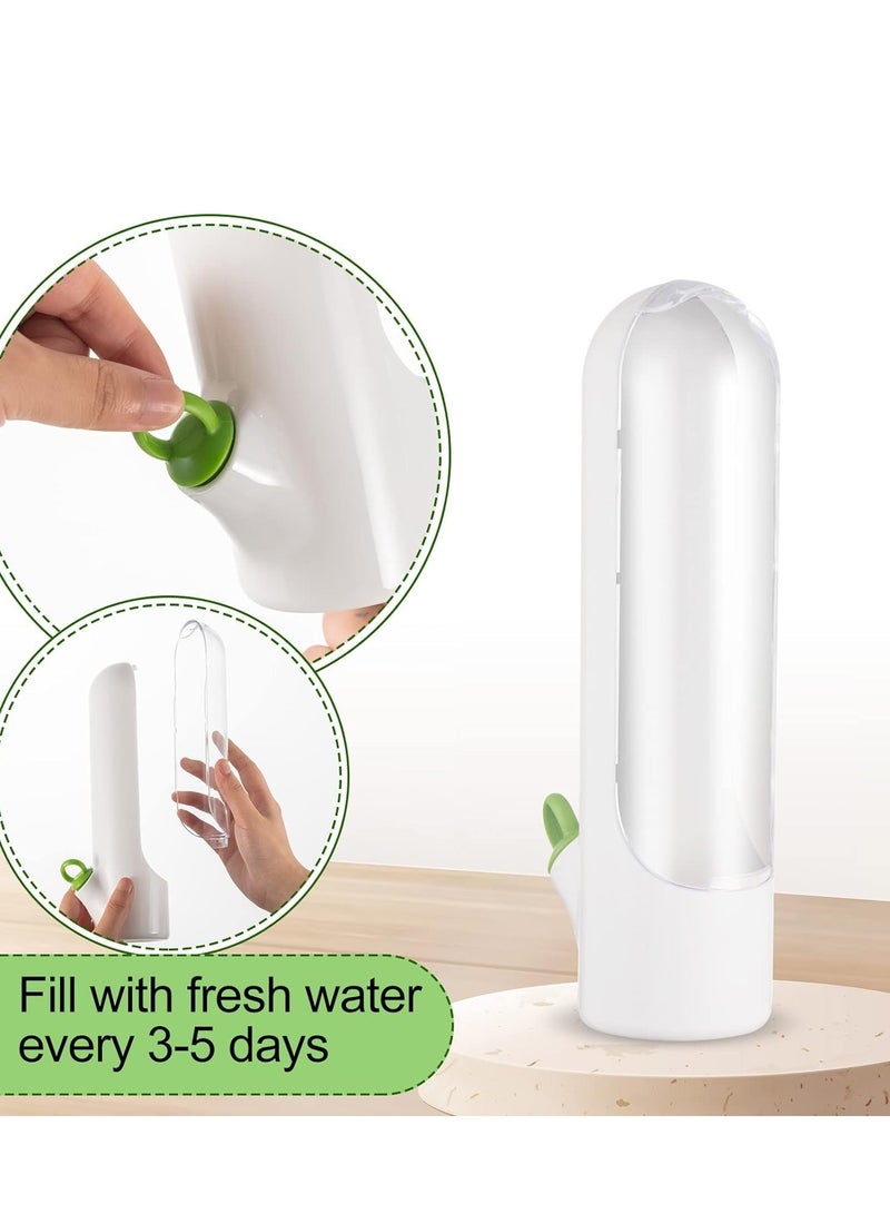 ميكسد الحفاظ على اثنين من الفانيليا ، ثلاجة مع الفانيليا الحفاظ على الحاويات ، سيلانترو ، الفانيليا الحفاظ على حزمة ، يمكن الحفاظ على الخضروات الخضراء والنعناع والبقدونس والهليون لمدة 2-3 أسابيع - Image 2