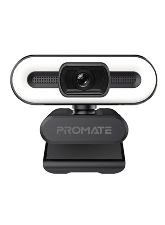 Promate ProCam-3 Full HD Angle WebCam with Built-in Led Light - Image 1