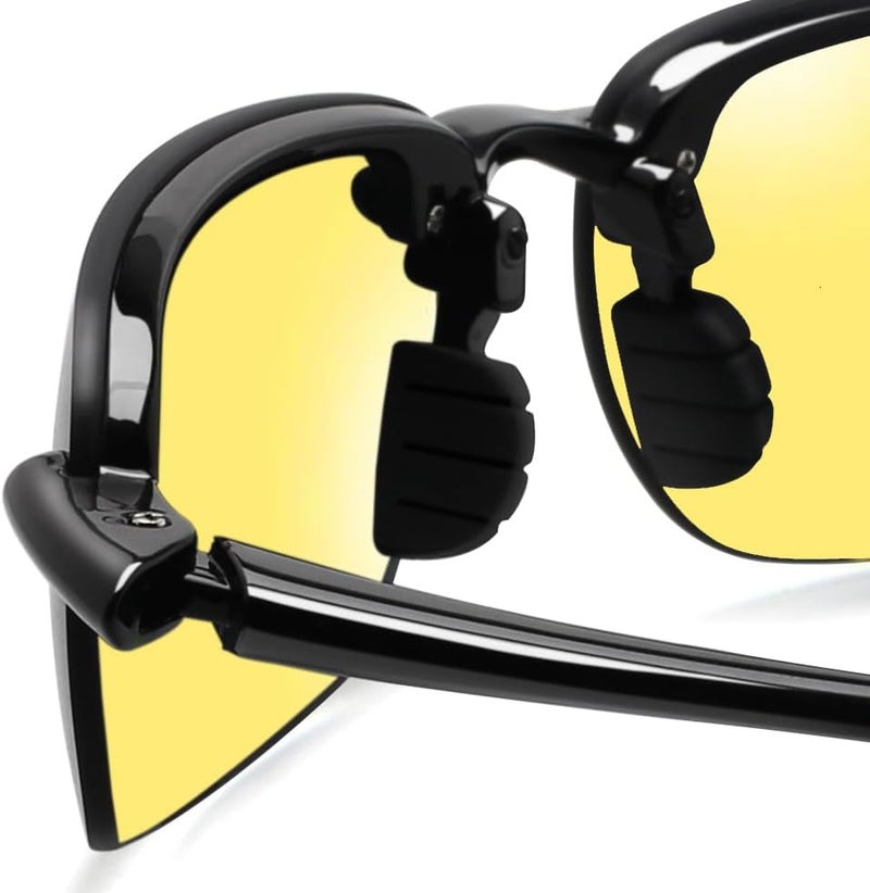 JULI Eyewear نظارات JULI الرياضية للرجال والنساء إطار TR90 بدون حواف للجري وصيد الأسماك والبيسبول والقيادة MJ8001 - Image 5