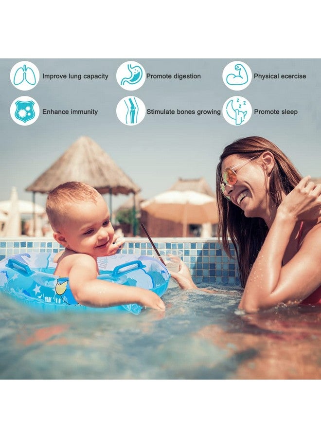 Sealive Baby Pool Float Infant Seat Boat Inflatable Swimming Ring Trainer Waist Pool Float With Double Handle Childrens' First Swim Floaties Bathtub Toys Pool Accessories For Kids Toddlers - Image 3