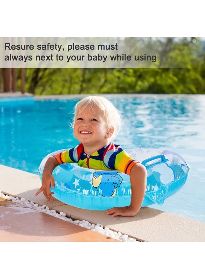 Sealive Baby Pool Float Infant Seat Boat Inflatable Swimming Ring Trainer Waist Pool Float With Double Handle Childrens' First Swim Floaties Bathtub Toys Pool Accessories For Kids Toddlers - Image 4